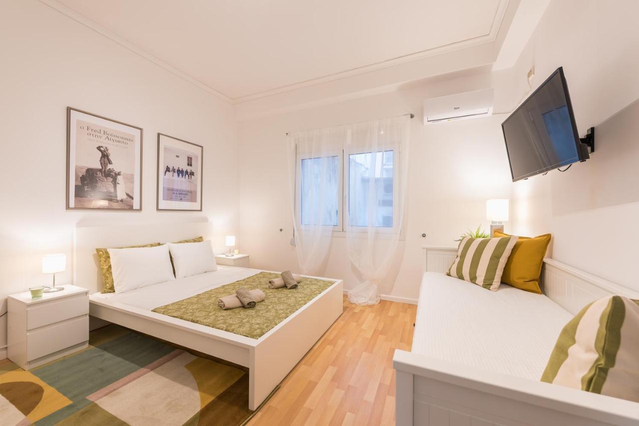 At Megaro Mousikis St Semi Basement 1bed 2 Pers Apartamento